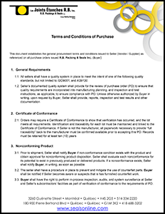 Terms and Conditions of Purchase